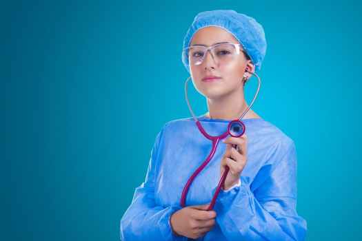 adult doctor girl healthcare